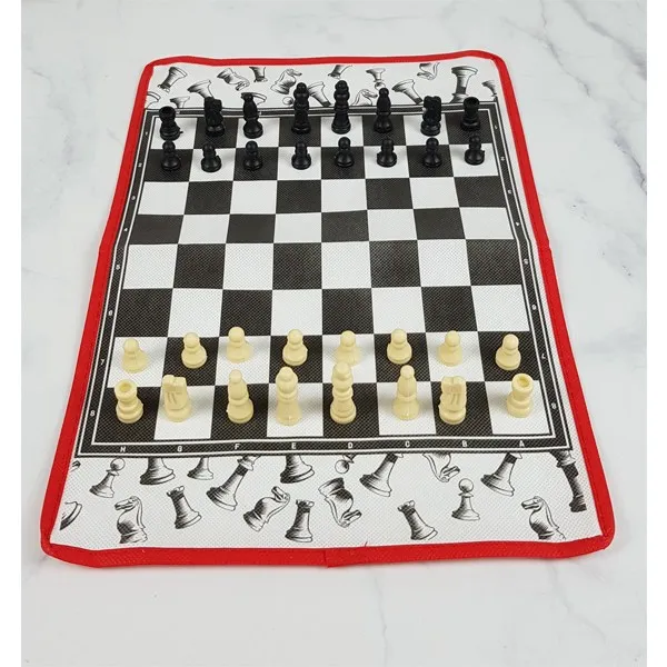  4개묶음 할인 타포린 체스판 체스세트 25x37 접을수 있는체스판 Jhcp 77613 보급형체스세트 타포린체스세트 25x37