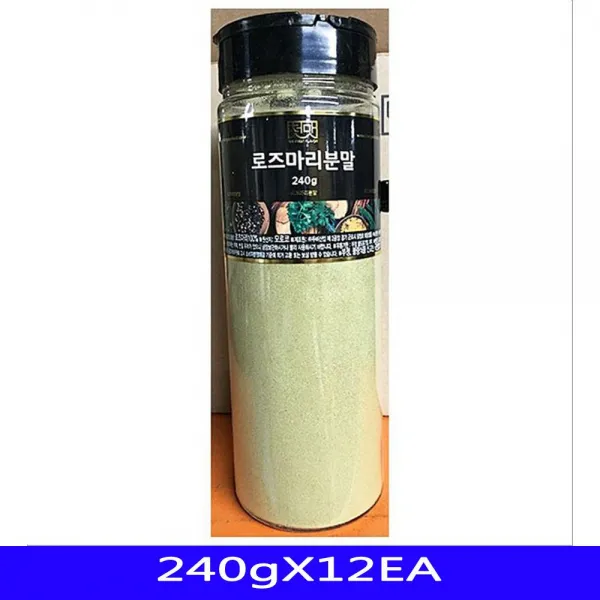 천연 향신료 로즈마분 음식재료 두비산업 240gX12EA, 1
