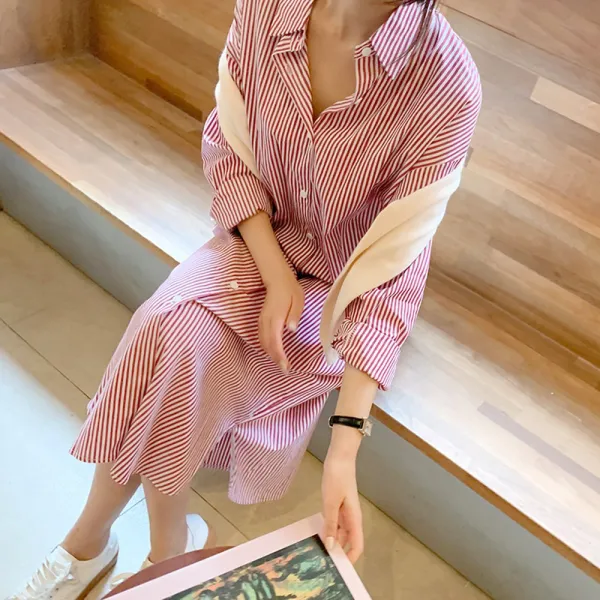 블랙홀제이 여성용 카인드 셔츠 원피스