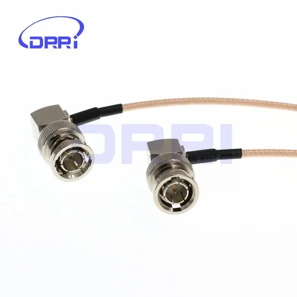 무선을위한 Bnc 마개 Rf 떠꺼머리 케이블 Rg179 75ohm에 Drri Bnc 남성 정각 30cm / 12 " 단일상품