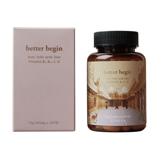 베러데이 베러비긴 츄어블 철분제 블루베리맛, 1통, 72g