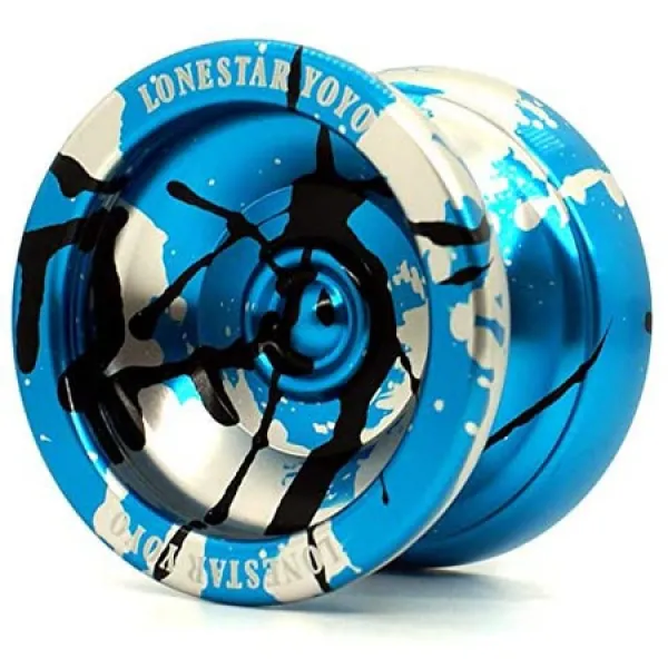 여분의 현이있는 Supreme Yoyo 무응답 알루미늄 요요-Sidekick Lonestar Yoyo Series… (Blue Black Silv, 블루, 블랙, 실버