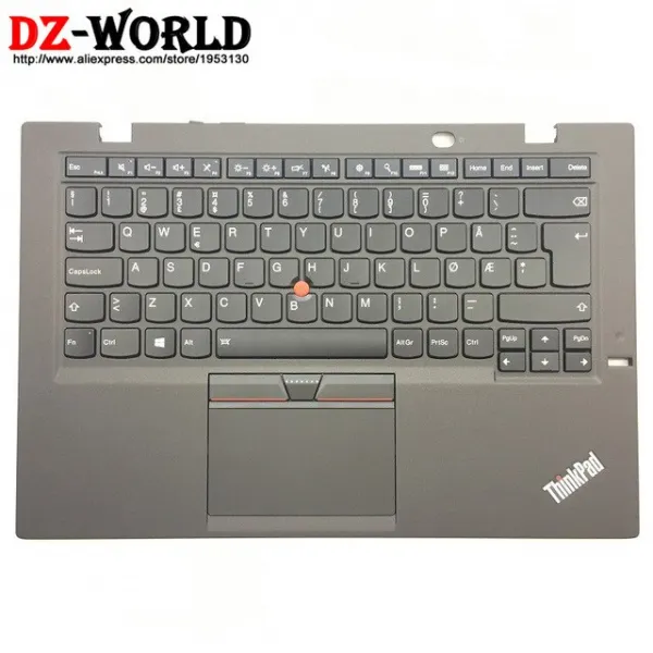  해외 Thinkpad X1 Carbon 3rd 20bs 20bt 노르웨이어 백라이트 키보드 손목 받침대 터치 패드 포함 00ht320 00hn965 Sm20g18625 상세내용표시