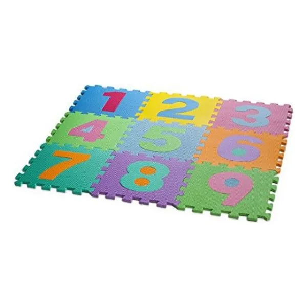 큐브 HemingWeigh Kid s Multicolored Numbers 퍼즐 놀이 매트-부드럽고 안전한 EVA 폼-탁아소 놀이방