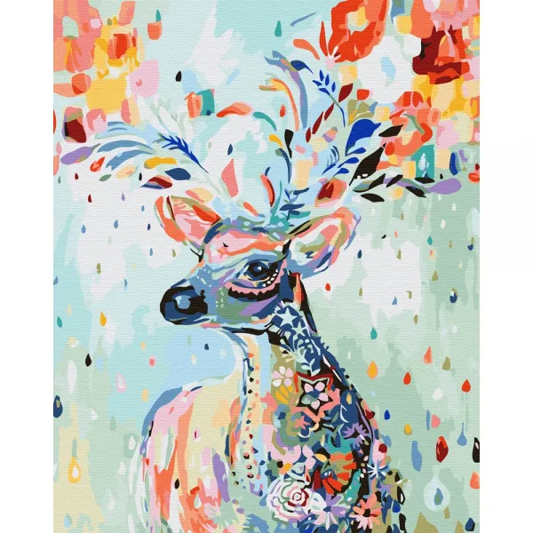 아트조이 Diy 명화 그리기 세트 40 X 50 Cm 행운꽃사슴 5