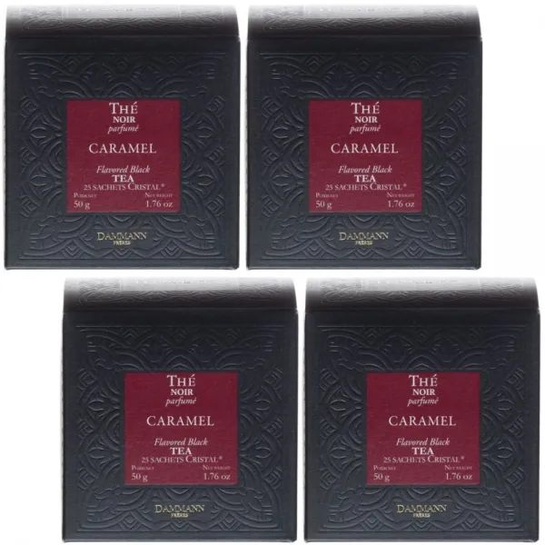Dammann Caramel 다만프레르 캐러멜 홍차 25티백 4팩 (총 100크리스탈티백)