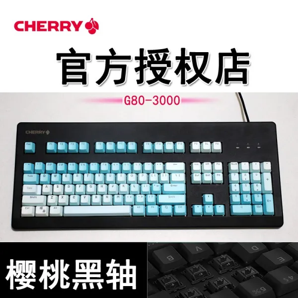 키보드 CHERRY앵두 G803000 3494기계 흑축 갈축 청축 적축 빈티지, C01-공식모델, T13-3000블랙 서릿발-흑축