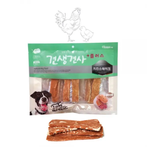 아빠사랑 배통통간식 치킨스테이크 x5P 갱얼쥐 건강한재료 저알러지 개