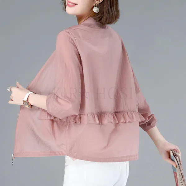 New 바람막이 여성 여름 후드 집업 자켓 야외필수 361호+덧신증정