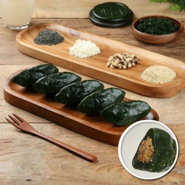 청암뜰 국산 참깨 모시송편 20개 (신동진 햅쌀 햇모시잎 사용), 선택1. 국산참깨 모시송편 20개