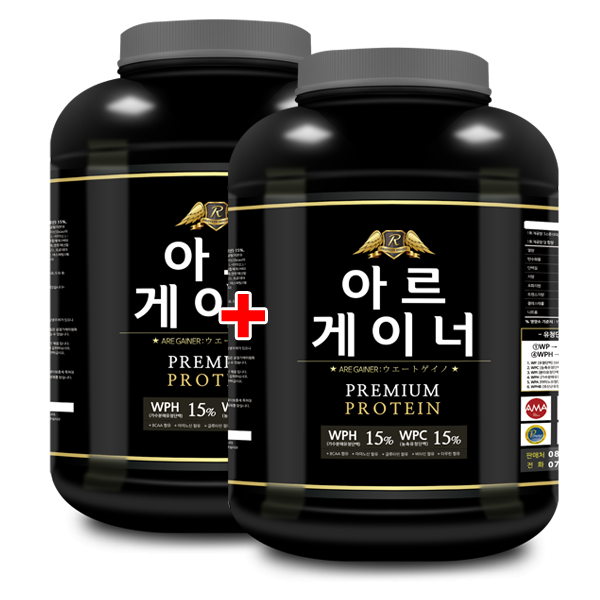웨이테크 아르 게이너 단백질 헬스보충제 벌크업 프로틴 /사은품 증정, 2개, 4kg