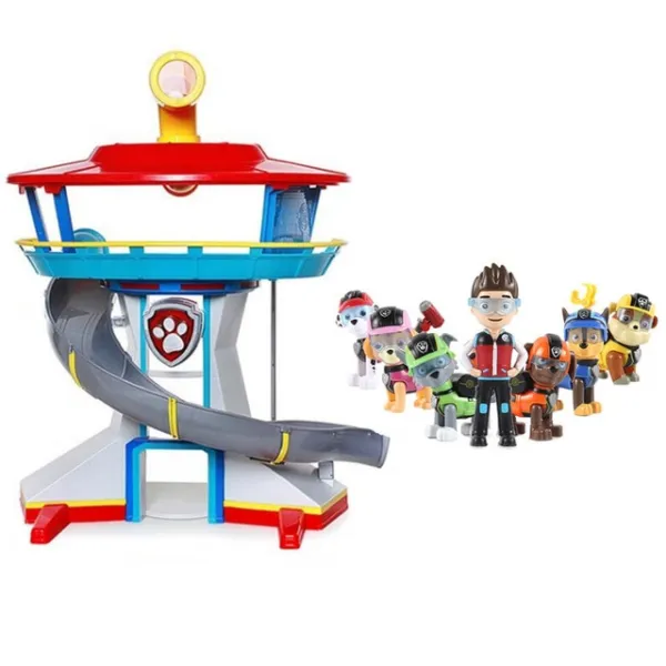 발 순찰 개 장난감 구조 자료 명령 센터 강아지 순찰 세트 Patrulla Canina 애니메이션 액션 피규어 모델, 03 0007