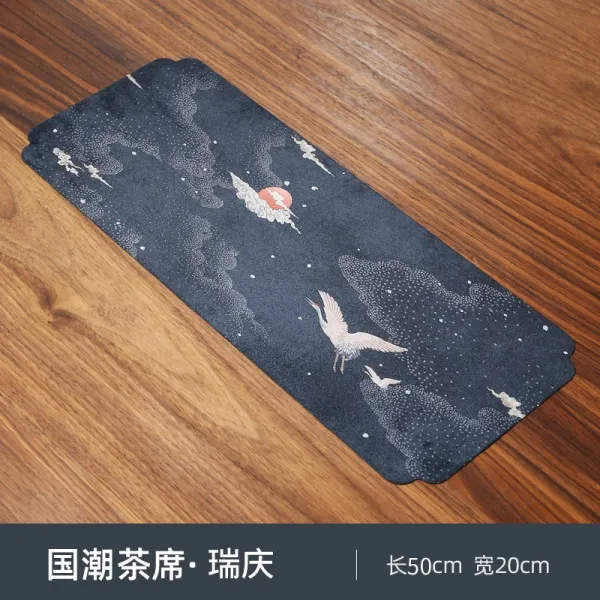 누런색 반면 기이함 티 차테이블 퀼트 찻상테이블 린넨 줄기 차를 달이다 도 부품 국조풍 러너 부처님, 페인팅 정밀하게 편집함 융털 티 네건
