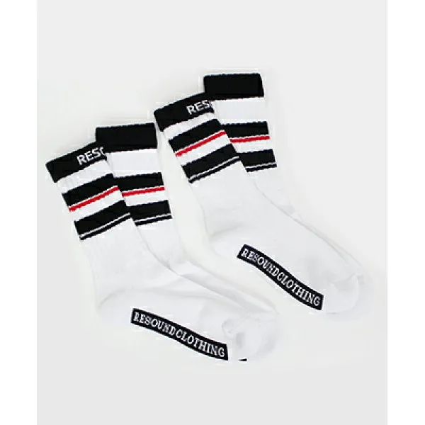 resound cloting 강세 클론 짧 은 양말 rc sp sox white