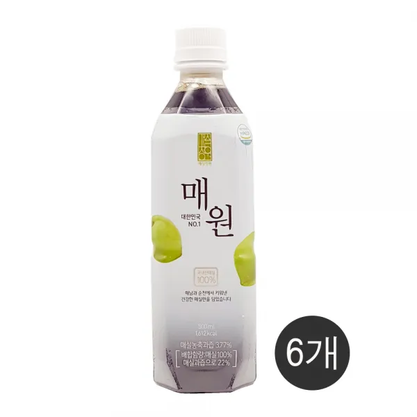 보해 매원 500ml 6개 단일상품