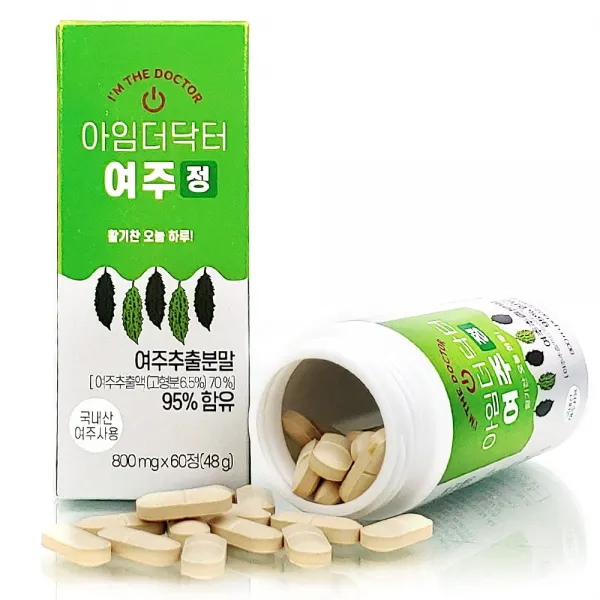 아임더닥터 여주 여주환 여주분말 추출물95% 60정 4주 정제형 가루 식물인슐린 5+1행사중 1개