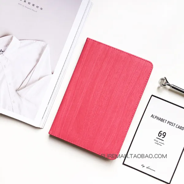 아이패드 케이스 커버 나뭇결 심플케이스 ipad case, ipad / ipad5 (air1) 빨강