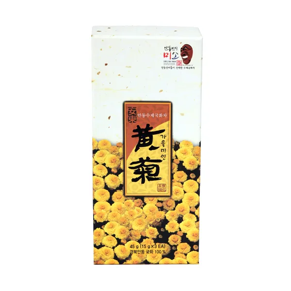 안동 보화다원 유기농 인증받은 고급 수제 국화차 황국 (노란국화), 1개, 45g