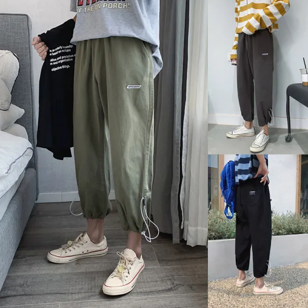 하조남 부 배기팬츠 슬림워싱면수발배기 바지0107 