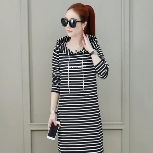 엘림패션 여성 겨울 후드 원피스