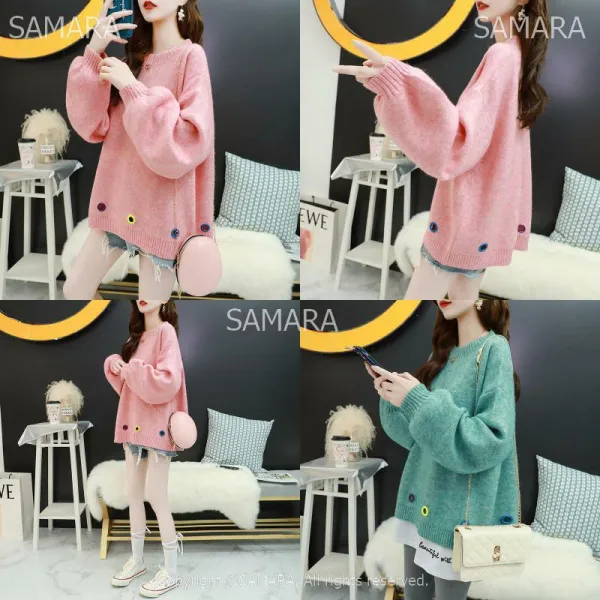 Qterra 특허브랜드 긴팔티 맨투맨티 라운드 스웨터 루즈핏 풀오버