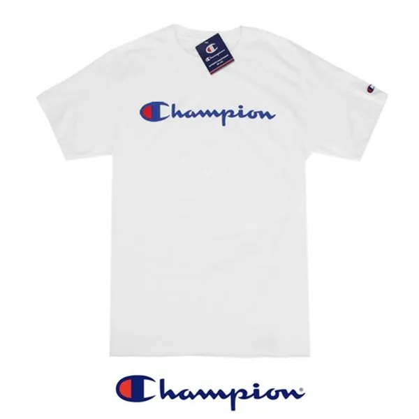 챔피온 남성 여성 반팔 티셔츠 클래식 그래픽 Gt23 화이트