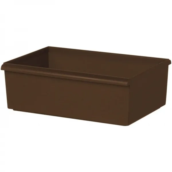 라이크 잇 Like It 소품 수납 케이스 컨테이너 와이드 천형 폭 38x 깊이 27.3x 높이 13cm 브라운 일제 1 단일상품