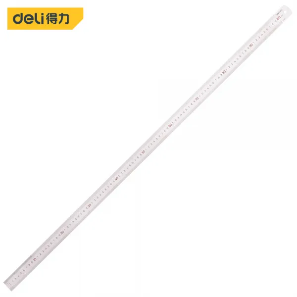 deli 득 력 (deli) 스 테 인 리 스틸 직 척 눈금 자 미터법 제도 강철 100 cm