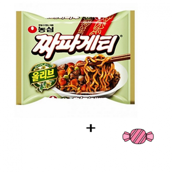 농심 올리브 짜파게티 140gx20봉지+사탕 한박스 무료배송, 1개