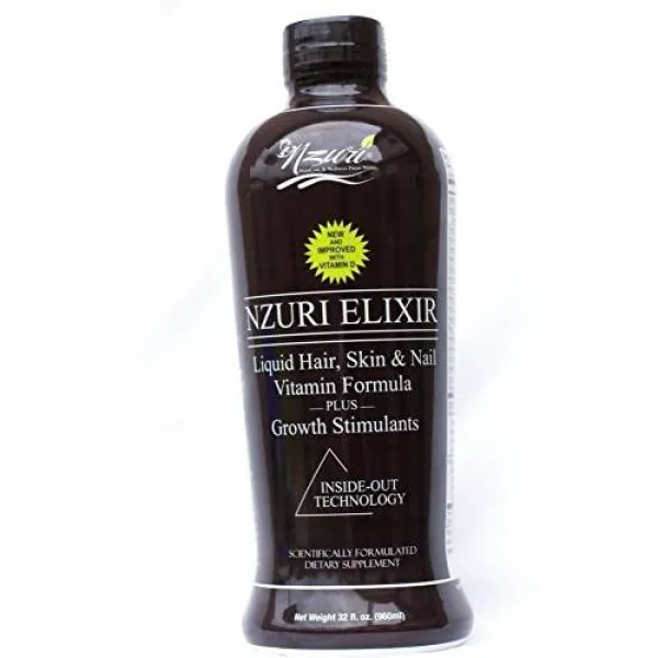 Nzuri Elixir-액체 모발 비타민 플러스 성장 자극제-64 온스 Nzuri Elixir, 상세내용참조