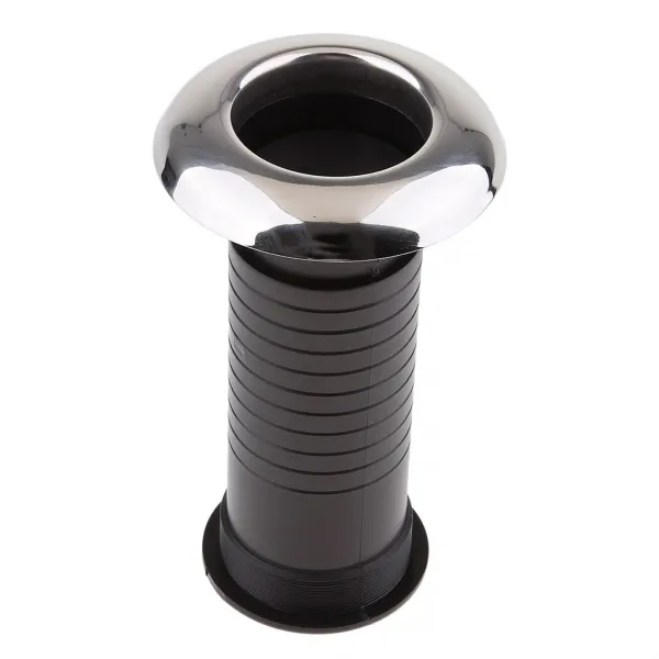 STK40mm 플라스틱 스루 - 선체 빌지 펌프 및 에어 레이터 호스 피팅 - 해양 / 보트, 검은