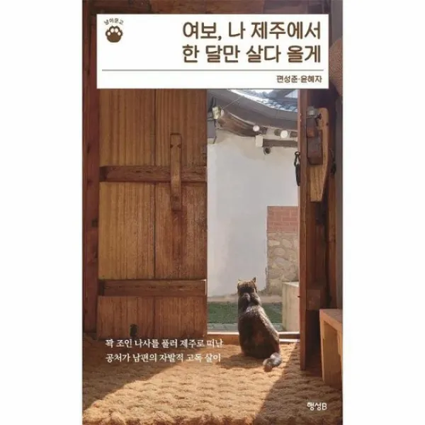 여보 나 제주에서 한 달만 살다 올게 05 냥이문고