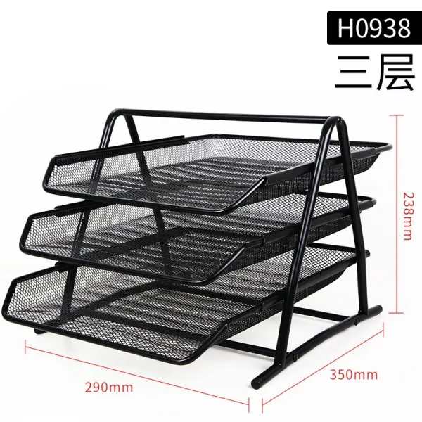 화 저 메 탈 폼 삽입 사무 문구 창의 필통 비즈니스필류 수납 심 플 귀여운 그리드 패션 망 원형 / 사각형 필통 철제 블랙 3 층 파일 판 H0938 싱글