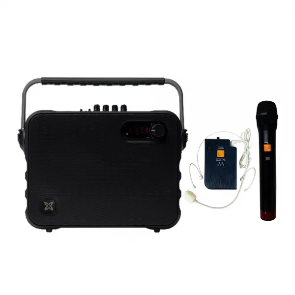 세텍코리아 EV-9800 200W 충전식 휴대용 앰프스피커 무선마이크1개포함 고출력 강의 강연 연설 코칭4 블루투스스피커 휴대노래방 학교장터 나라장터 등록제품, 무선핸드마이크+무선헤드마이크Set