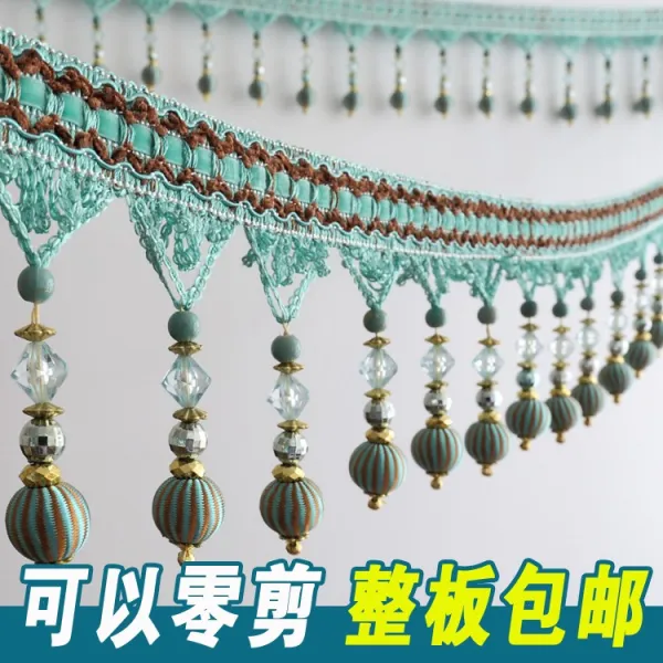 마크라메 뉴타입 커튼 레이스 태슬 소파쿠션 결혼축하 스튜디오 창사 장식 크리스탈 장식용술을매달은, T12-(가득 13미터 흩어진 가위 불포함 에누리 없다)