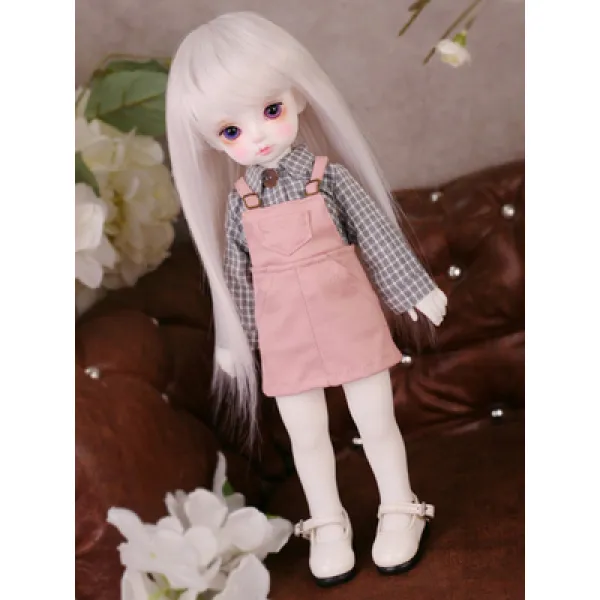 민쯔우 BJD SD 16여성 어린애 PIO 맹아 눈 선물, c；가방 함 옷 가발 신발 미백