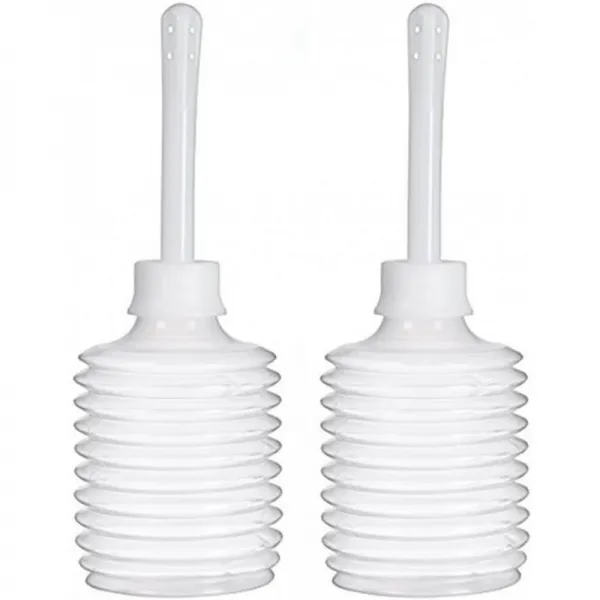 로즈니스 관장 전구 2 PCS 200ml 일회용 클리어 관장 샤워 어플리케이터 병 항문 어플리케이터 도구 청소, 1