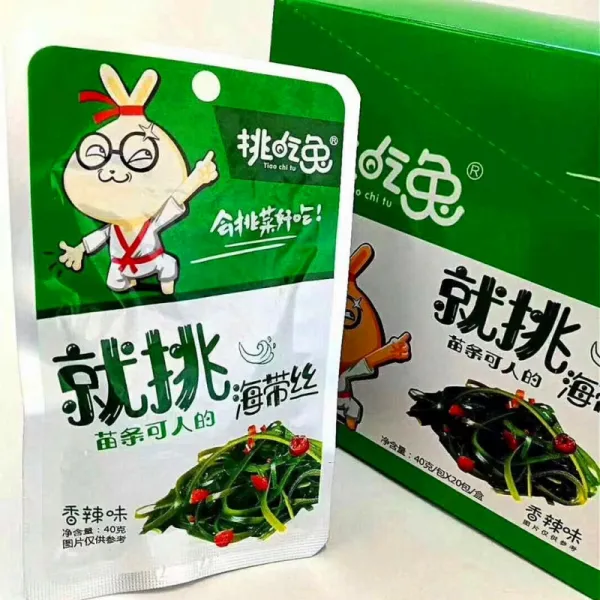 월월중국식품 툐츠투 토끼따기 미역줄거리 1박스 (40g*20개입), 20개입, 40g