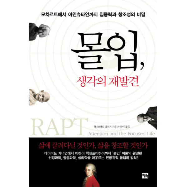 몰입 생각의 재발견:모차르트에서 아인슈타인까지 집중력과 창조성의 비밀, 오늘의책