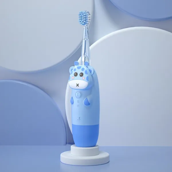 게으르다 베이베이 소프트 털 1236 세 있음 LED 조명 기린, 스카이블루 색상