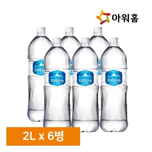 아워홈 지리산수 2L x 6병, 단일상품, 기타