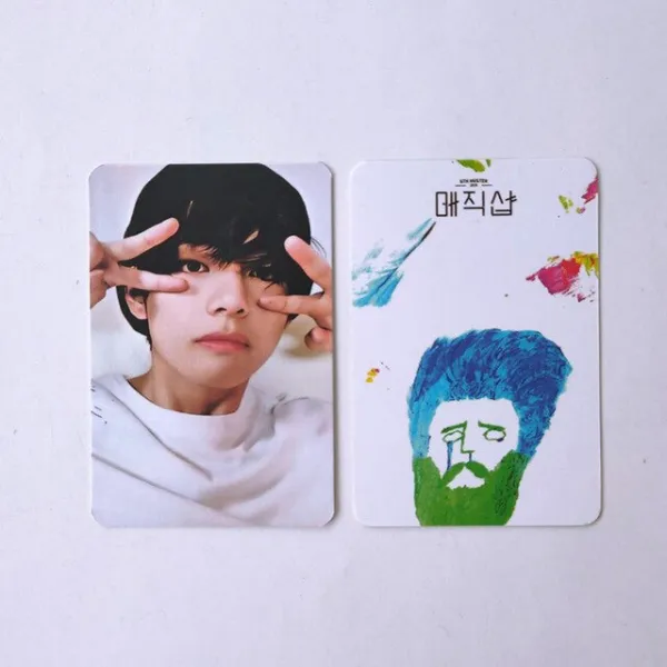 Kpop 7 개/대 방탄 소년 5th Muster Magic Shop Dvd Lomo 카드 Photocard 정국 지민 진 스가 J Hope 팬 컬 03 V