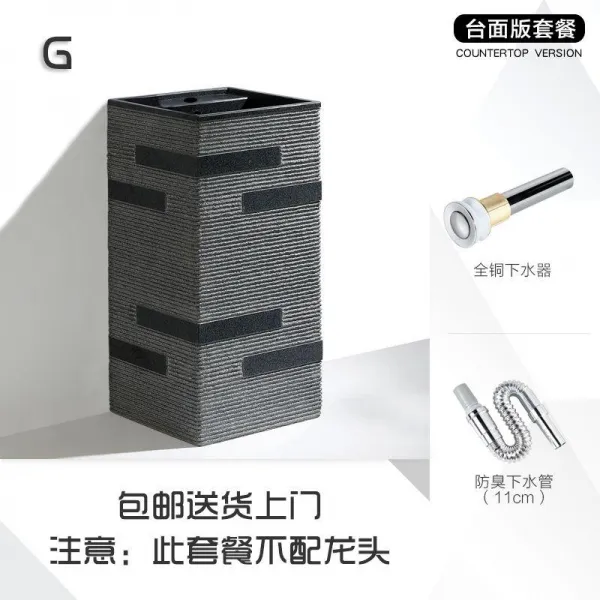 기둥을세우다 일체 착지 양식 정원 돌 베란다 사파리 세면대 G타입 세수대야 （있음 무대 ）