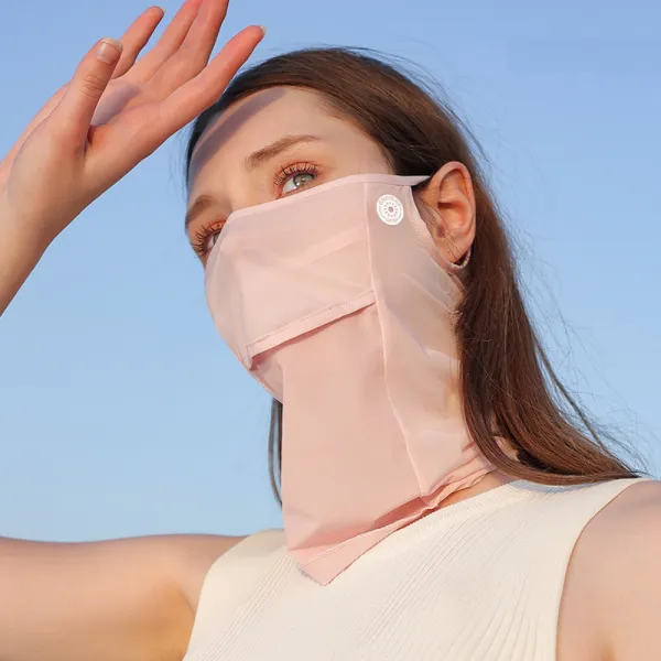 유스몰 자외선 차단 골프 햇빛 가리개 스포츠 마스크, 핑크