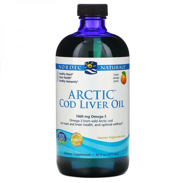 노르딕 네츄럴 프로페셔날 Nordic Naturals 북극 대구 간유 오렌지 16 fl oz (437 ml), 16액상온스, 1개