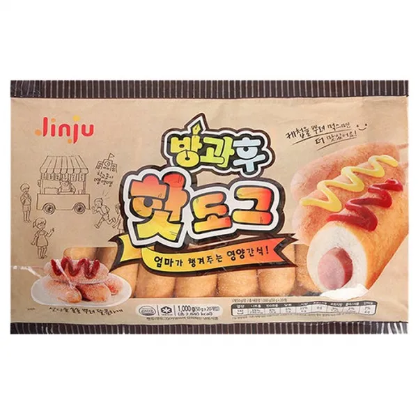 진주 방과후 핫도그 1kg 간식추천 맛있는 소시지, 단품