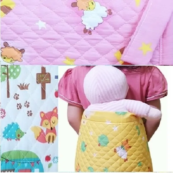 아기 인형 어부바 포대기 (30*50*24cm) 조카선물 숲속친구 양친구 역할놀이 속주머니 핑크 토끼, 숲속친구들랜덤2