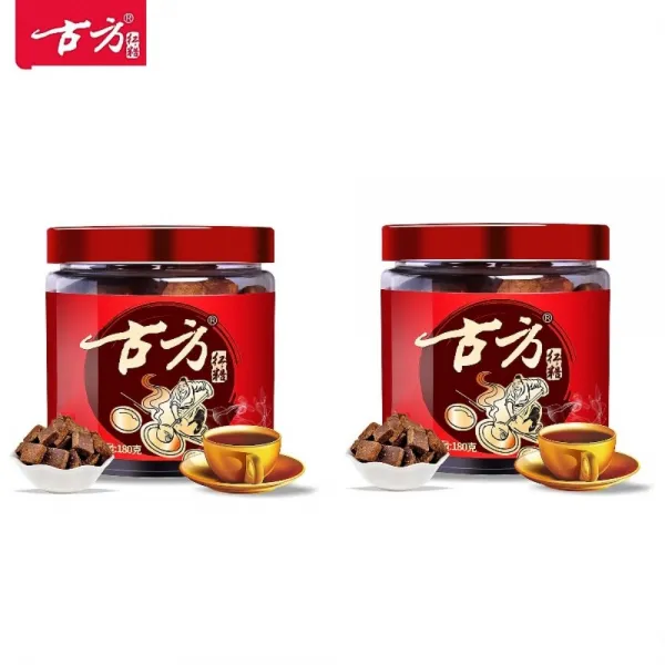 정통 고급 수제 흑설탕 갈색 각 설탕 180g x 2통고급 다도 사무실 커피, 1세트