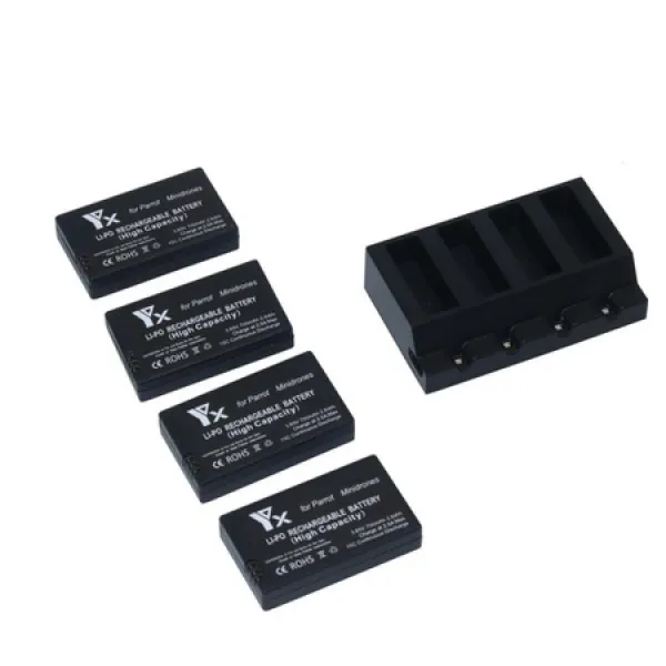 앵무새 mambo 소형 무인 비행기 뛰어 오르는 회전 거미 + 충전기를위한 rucan 4x 700mah 건전지 PROD15700, One Color