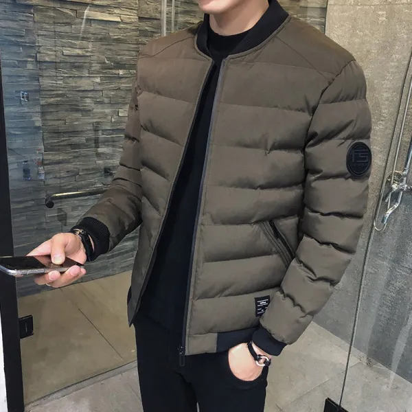 겨울 남성 점퍼 2019신상 패딩 점퍼 트랜디 겨울 패딩, MD-1733브라운